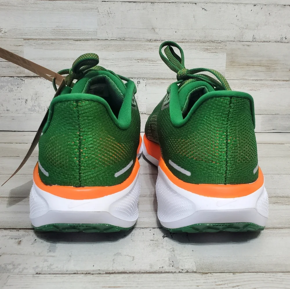 Nike Air Zoom Pegasus 41 "FAMU" Green Orange Shoes Men's Size 9.5 FZ5112-300 - Picture 4 of 11